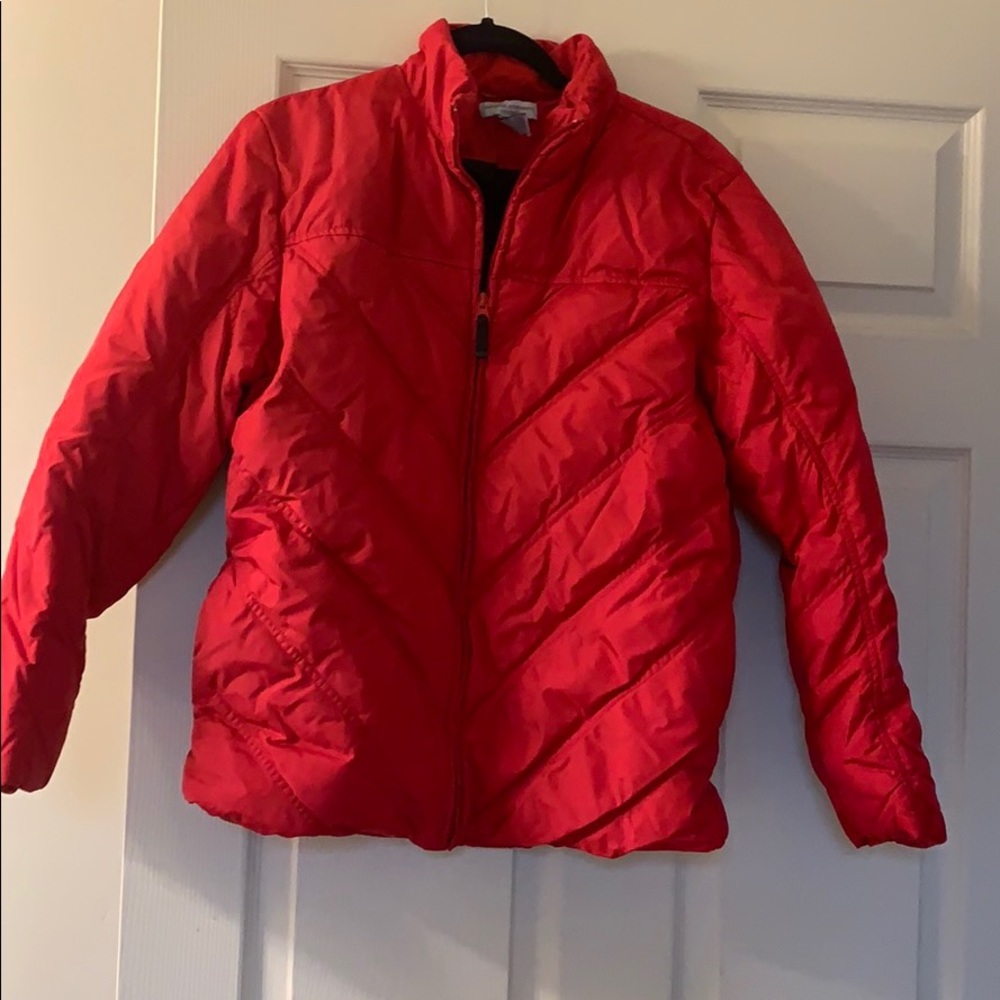 Red Down and Feather winter jacket